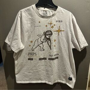 PRPS White Cotton T-Shirt